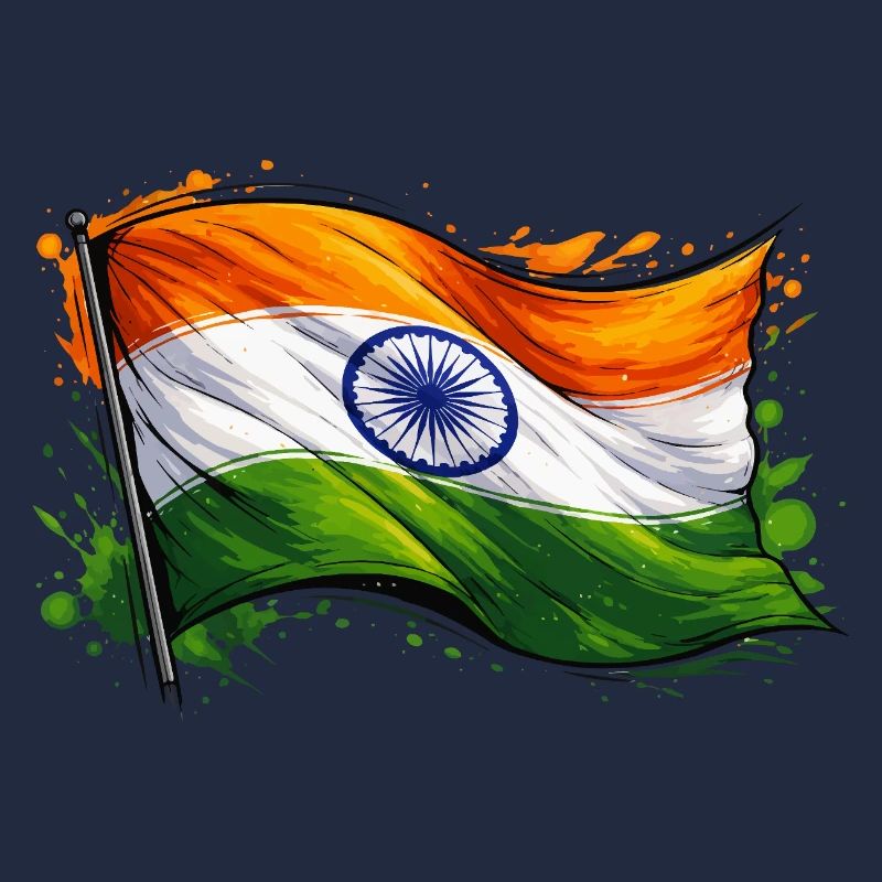 Indien Flagge