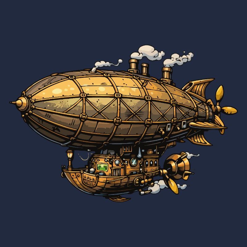 Steampunk Luftschiff Zeppelin