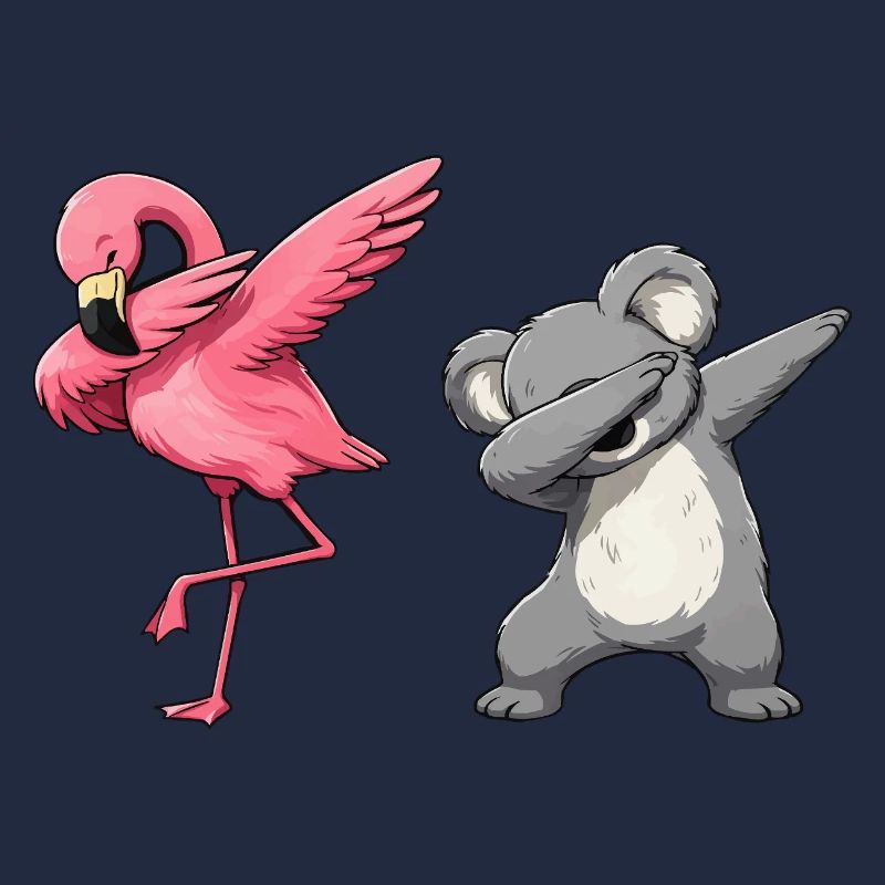 Flamingo Koala Dab Duo
