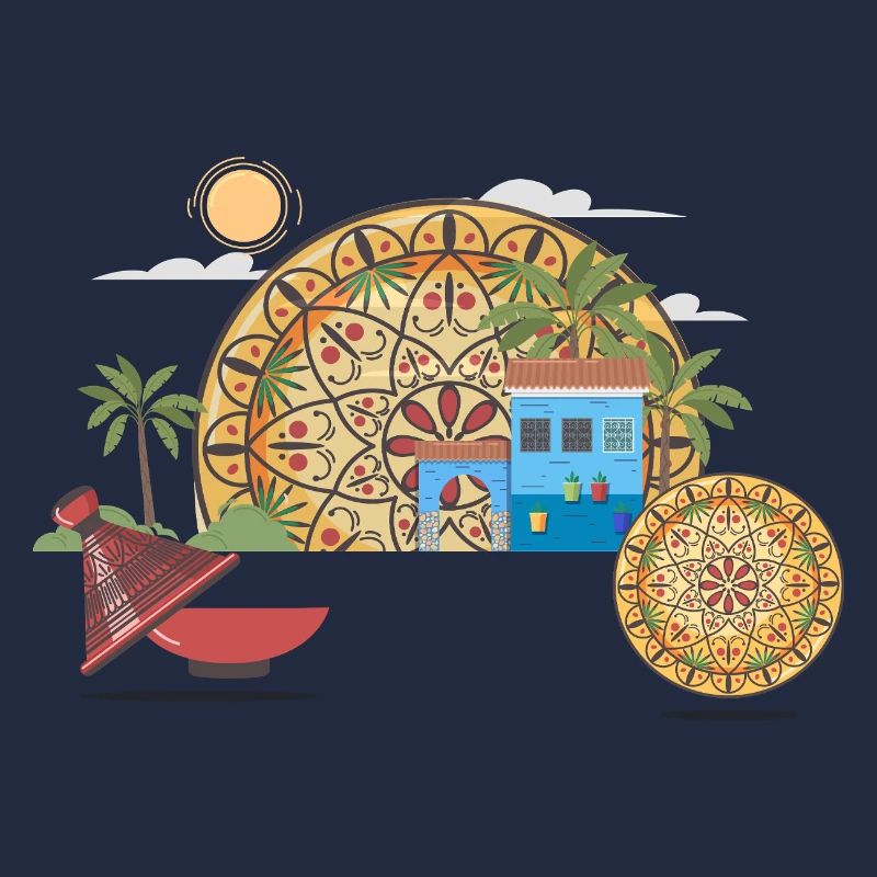 Moroccan Vector Mandala & Cultural Illustration