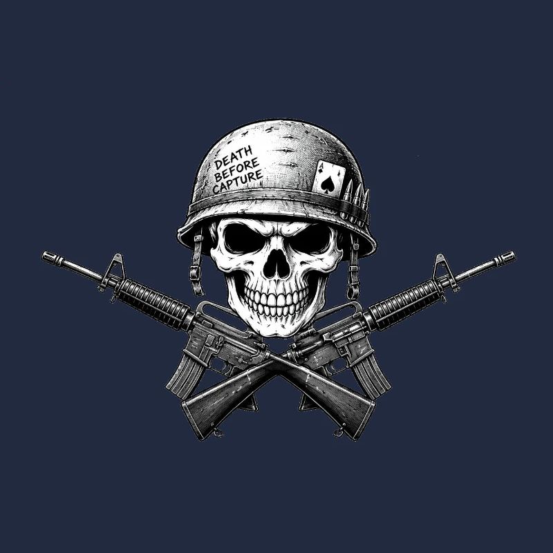 Schädel Gewehr-Emblem