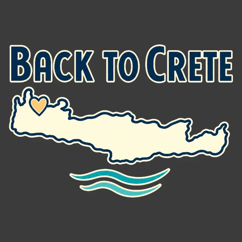 Back to Crete Greece Vacation Memory for Island Tr