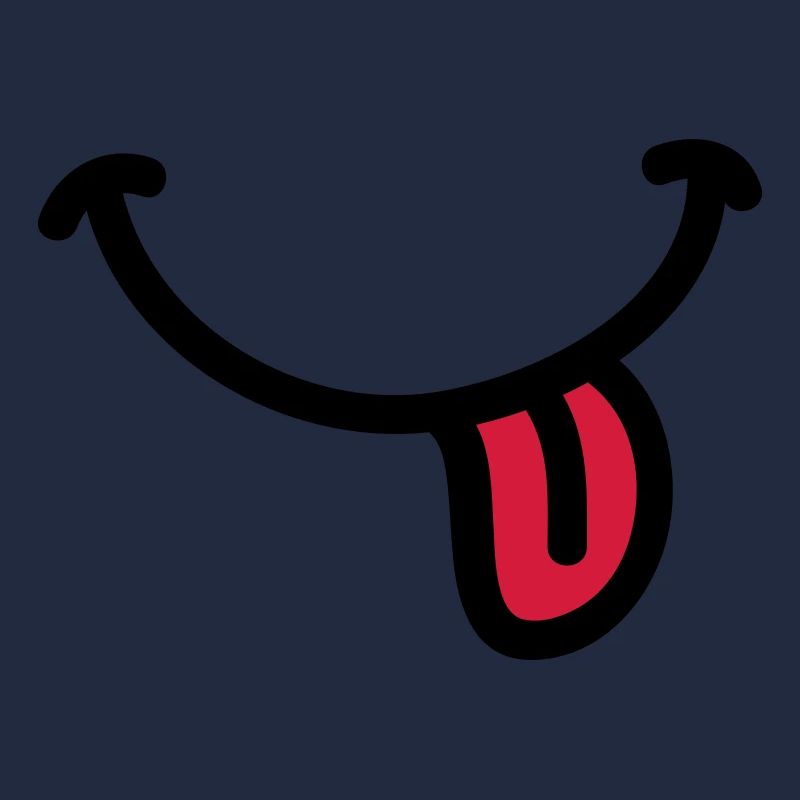 Smiley grin tongue