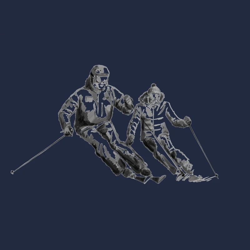 Ski Paar