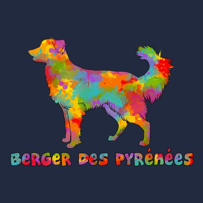 Berger des Pyrénées Face Rase Multicolore