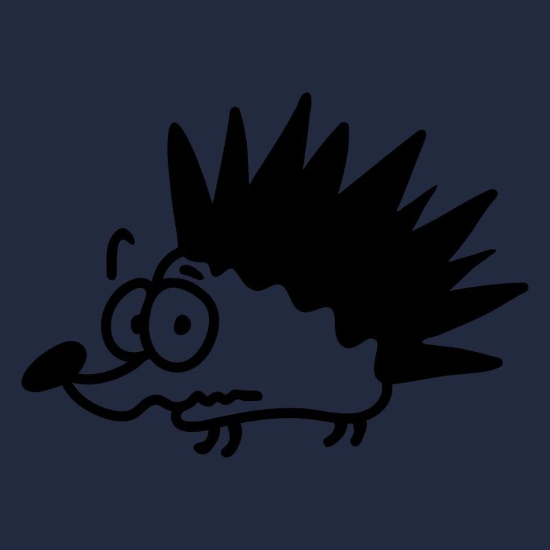 ängstlicher Igel - line