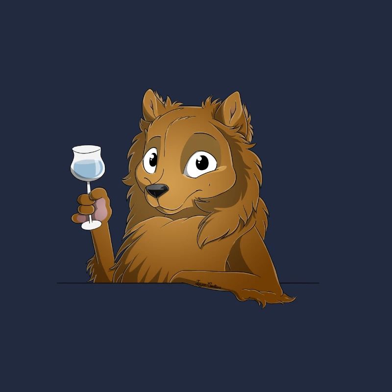 Trinkender oder treibender Spitz