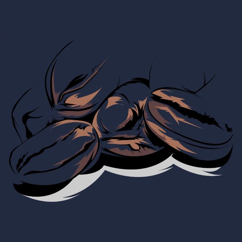 Coffee Beans Cafe Illustration Logo Coffee Time