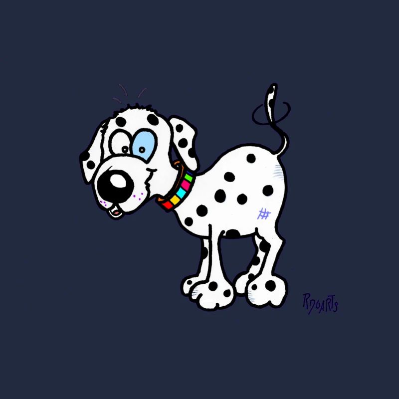 Glücklicher dalmatinischer Hund