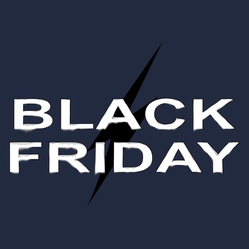 Black Friday typografischer Kontrast