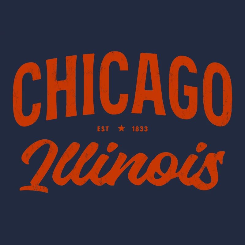 Chicago Illinois Vintage Script