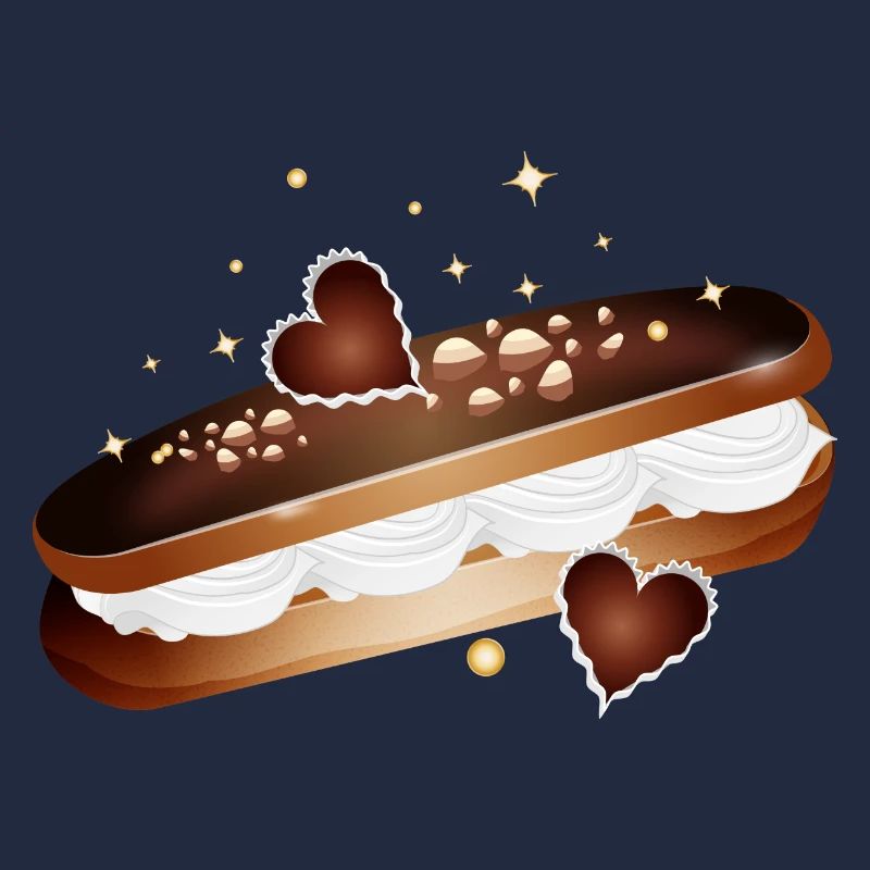 Illustration d’un éclair rempli de cœurs