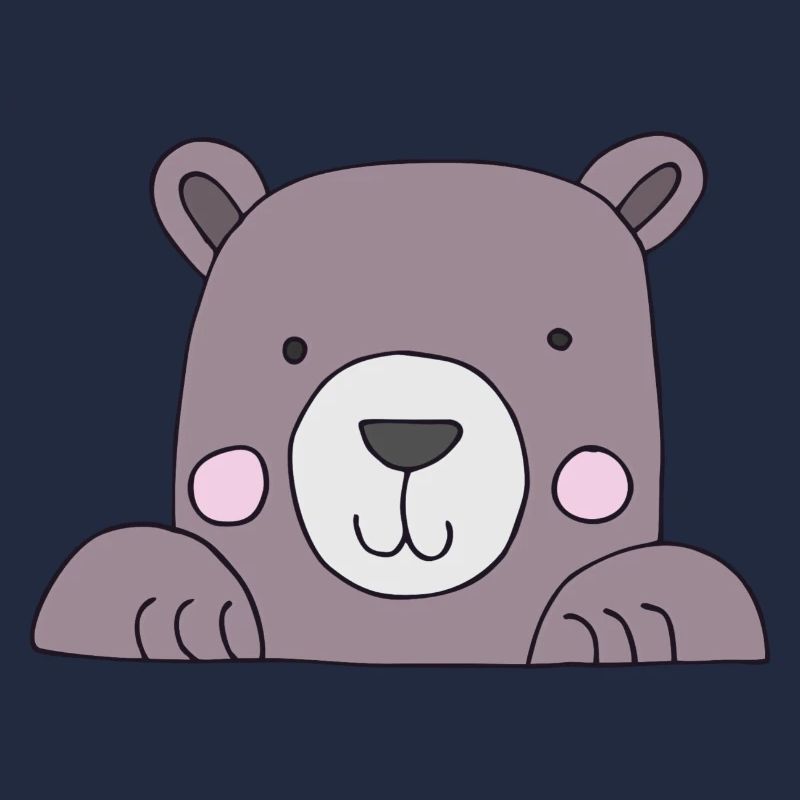 Bear head cute