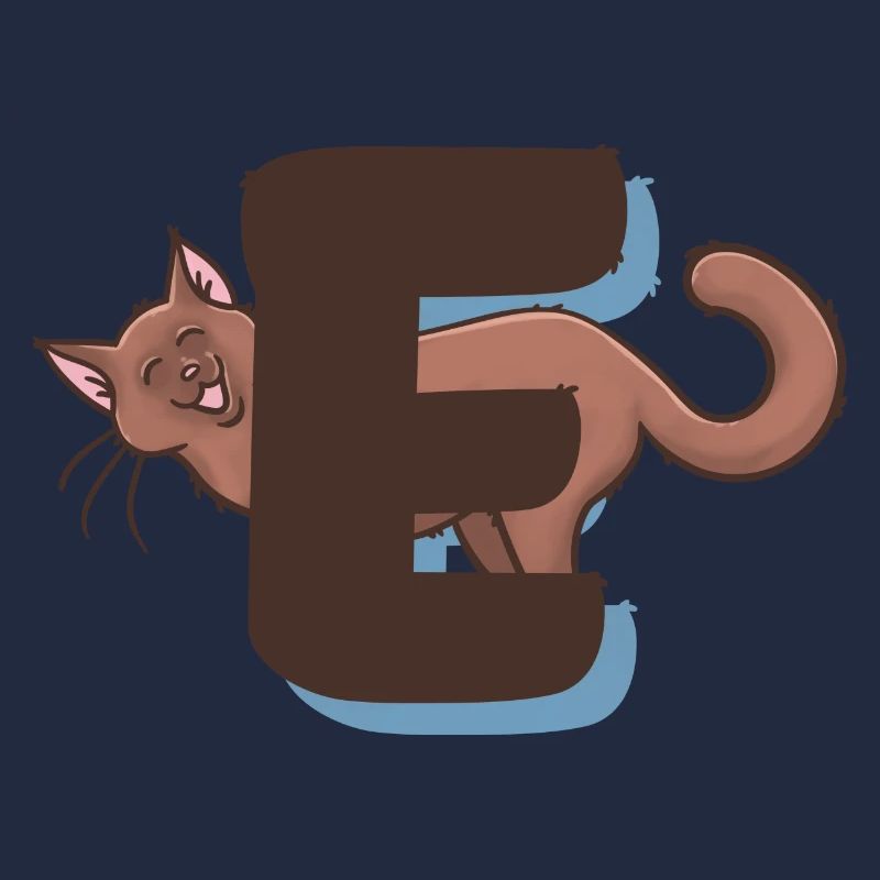 Katze Buchstabe E