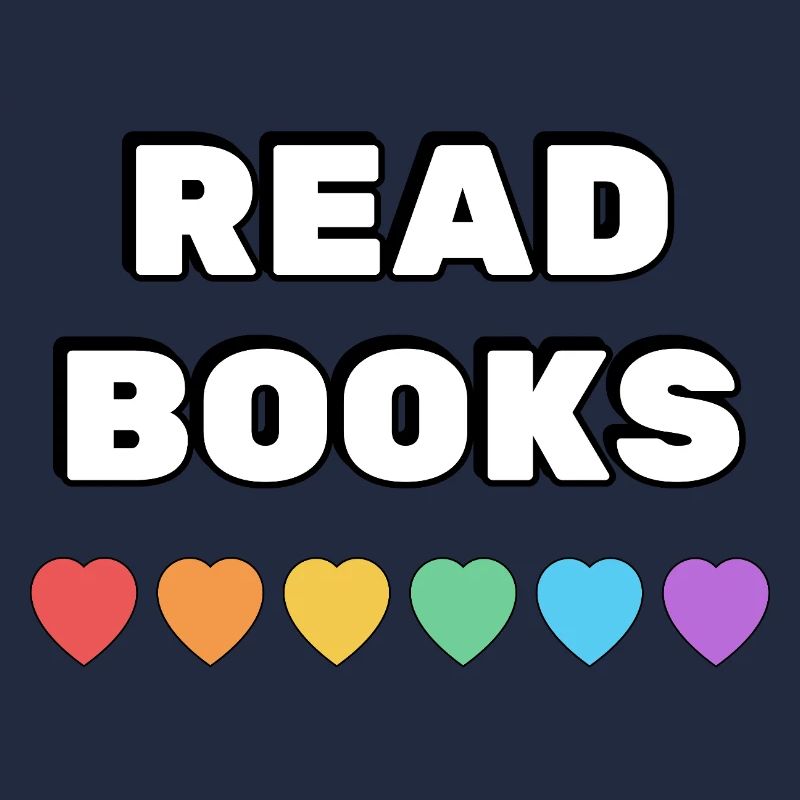 Read Books Rainbow Hearts