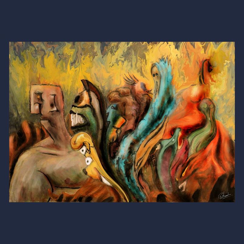 Surreal Psycho Disco Fantasy Creature Artwork