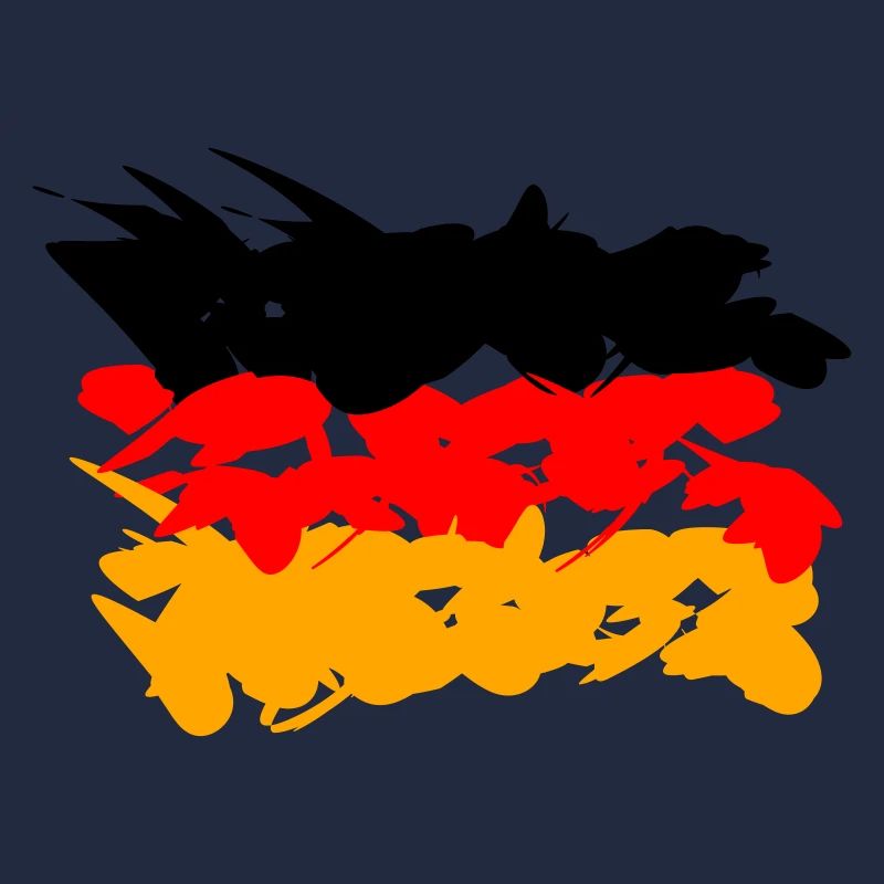 Deutschland Flagge Graffiti Design