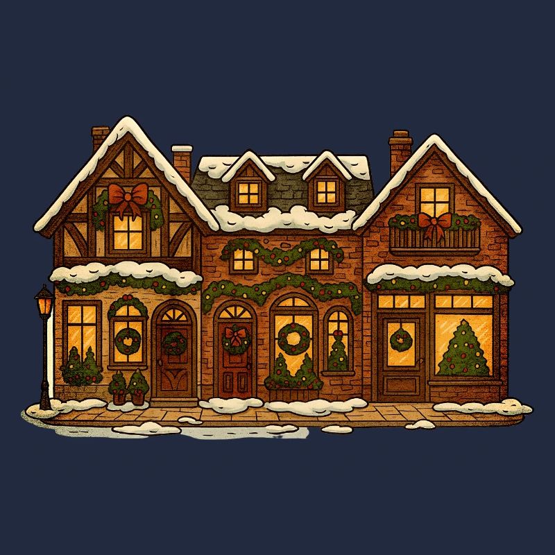 Winterliches Weihnachtsdorf