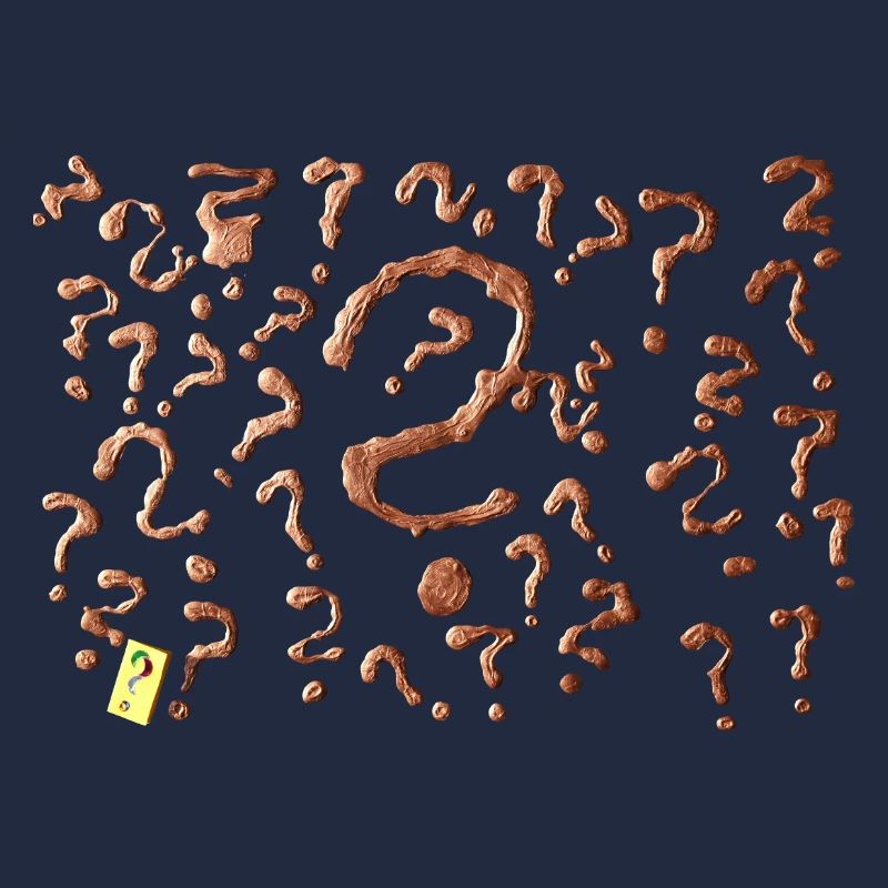 many question marks artwork