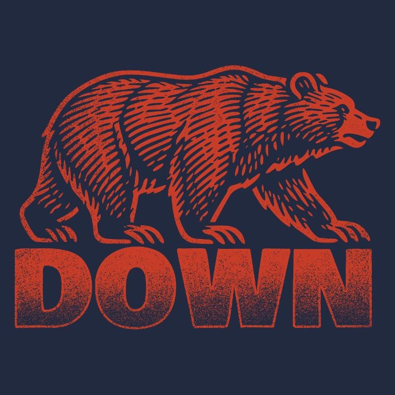 Down Bear Lover Cute Funny Animal Statement