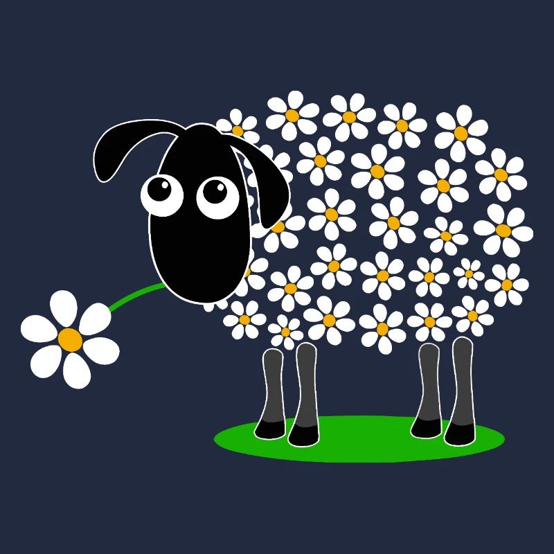 Daisy Parade Sheep Cartoon