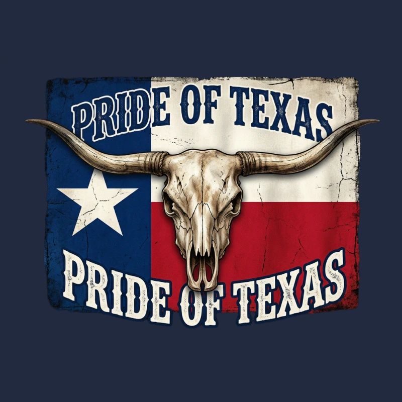 Texas Pride Hörner-Schädel