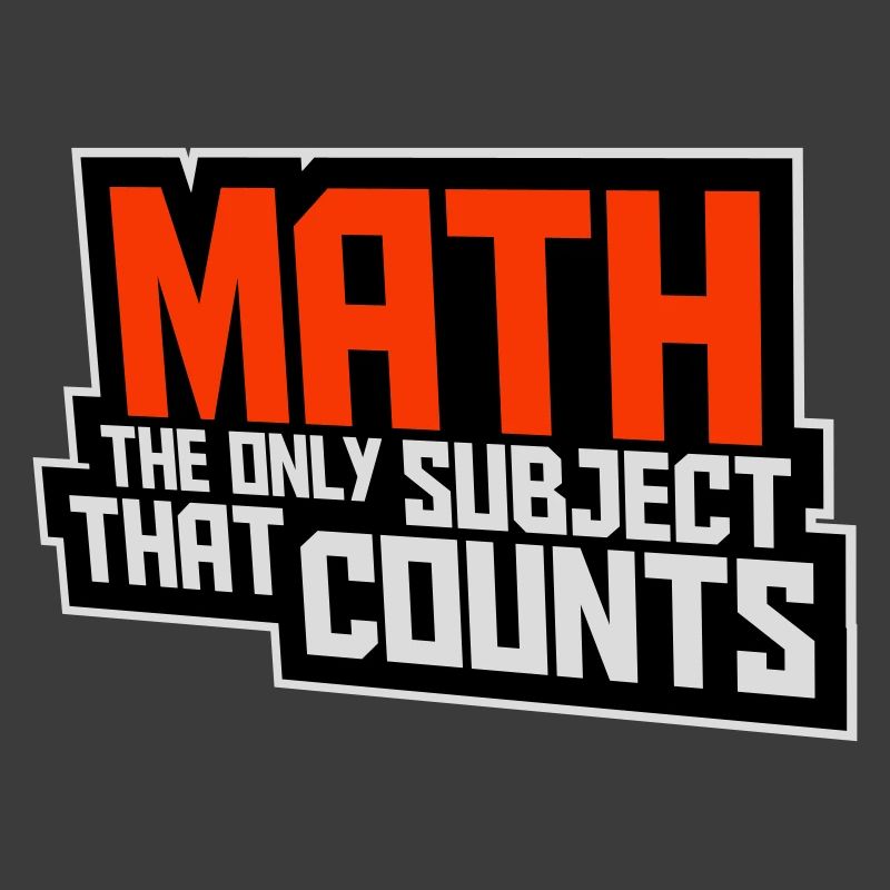 Math The Only Subject That Counts Nerd Mathe Logo