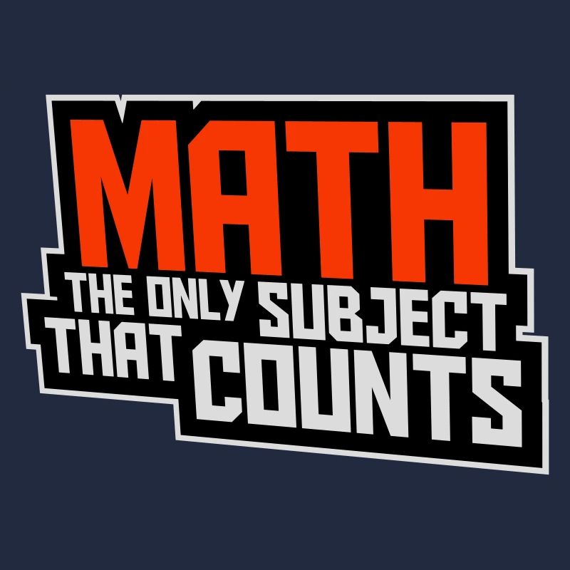 Math The Only Subject That Counts Nerd Mathe Logo