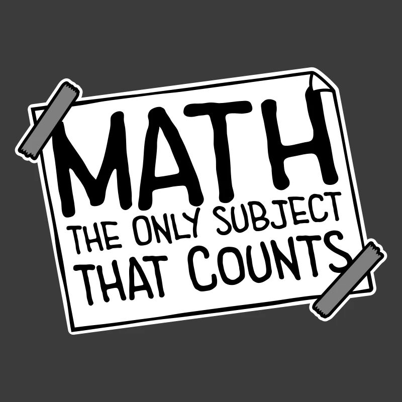Les mathématiques La seule matière qui compte Nerd Mathe Logo