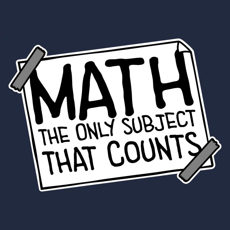 Math The Only Subject That Counts Nerd Mathe Logo