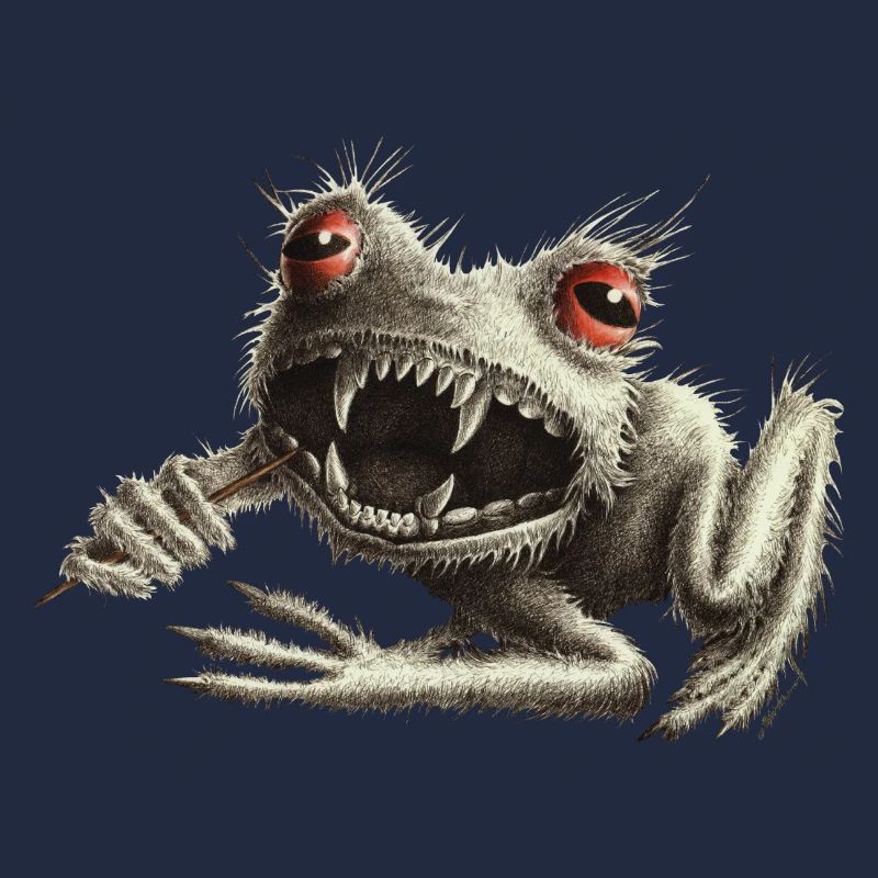 Werfrosch - Frosch mit Zahnstocher