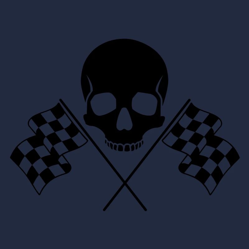Skull Checkered Flags
