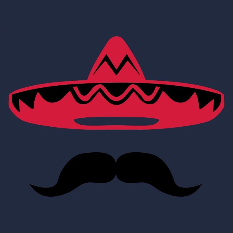 Mexican mustache hat 200