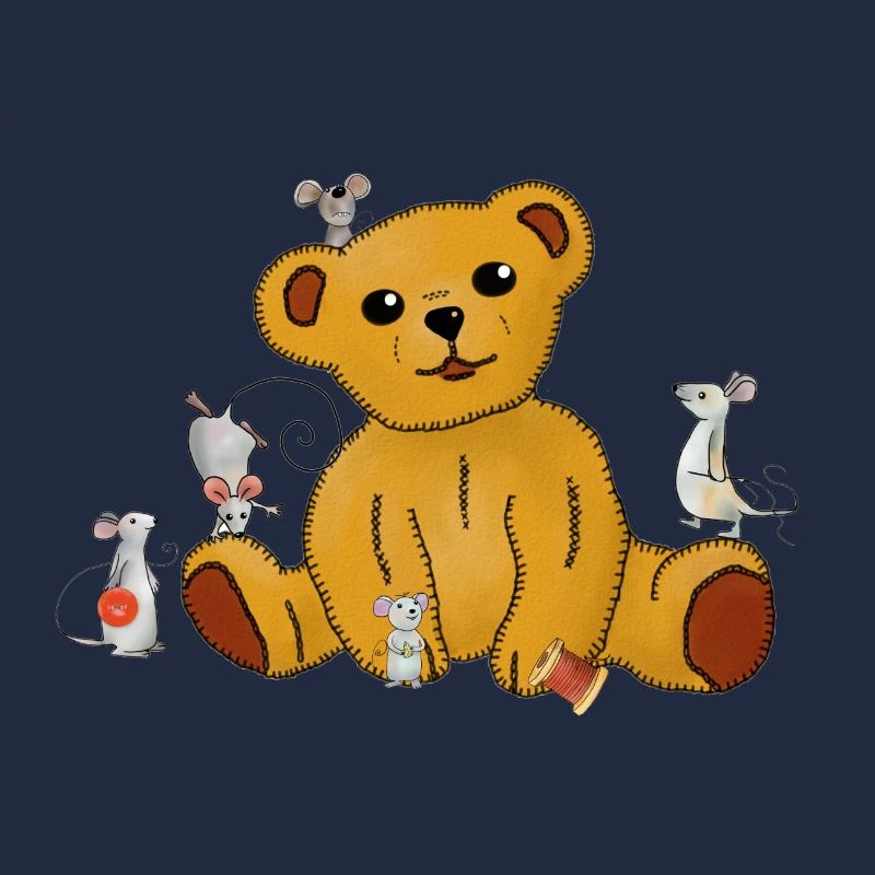 Mäuse nähen Teddy