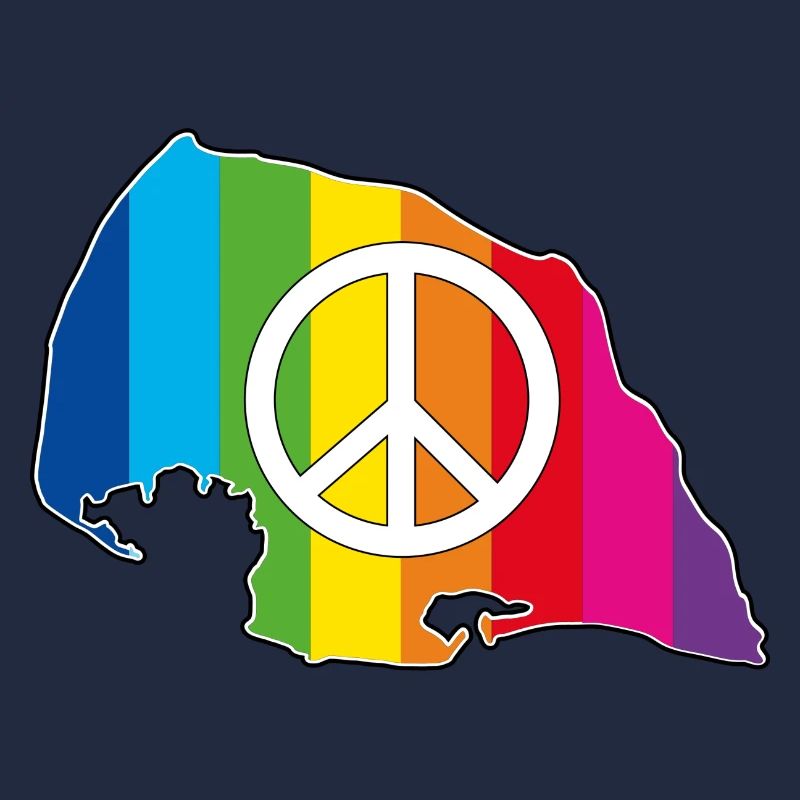 Insel Fehmarn Love Peace Rainbow