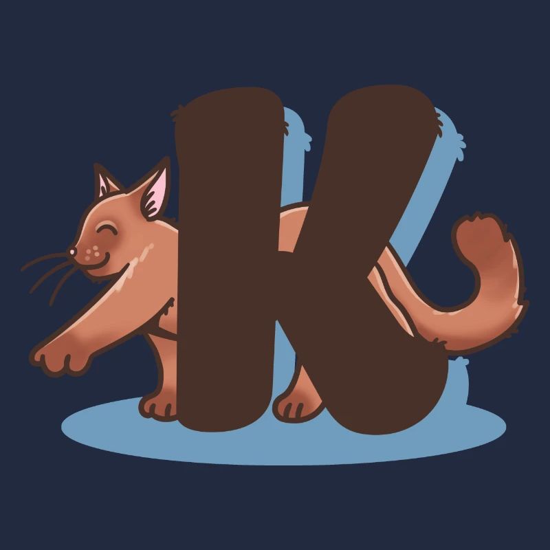 Lettre K chat