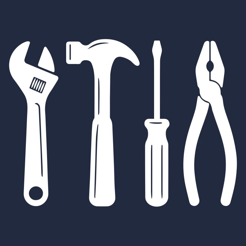 Tools logo. Tool icon symbol. Working tools. Tool