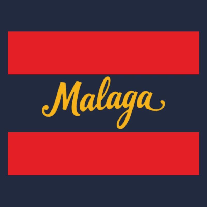 Malaga Leuchtendes Stadtmotiv