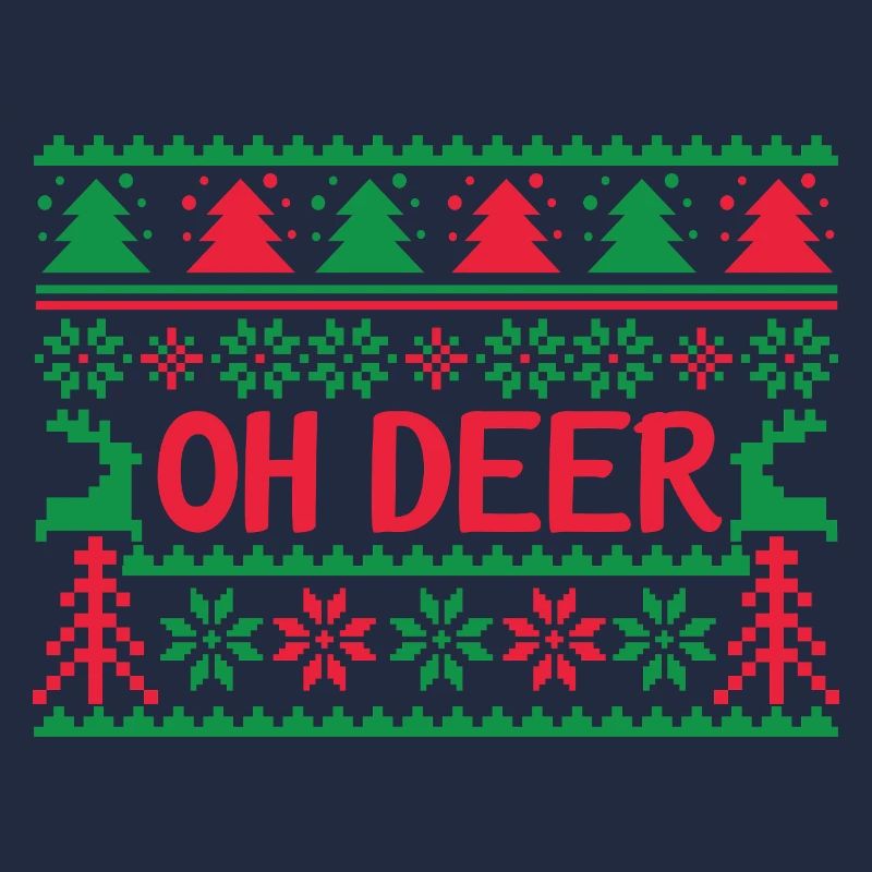 Hässlicher Pullover - Oh Deer