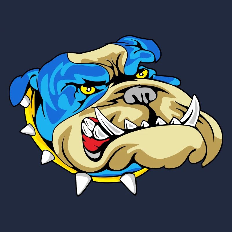 Blauer Bulldogge Knurren