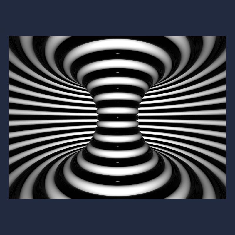 Schwarz-Weiß-Spiralwirbel