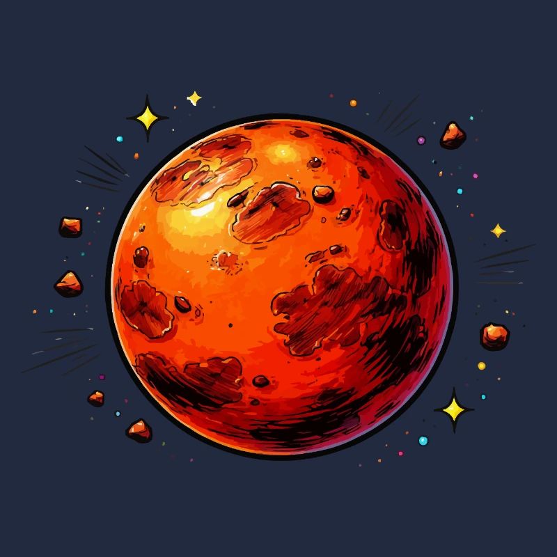 Planète rouge Mars