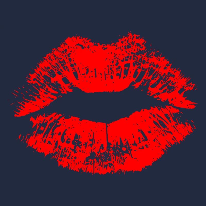 Kissable Lips Lipstick Lipprint Impression Lips