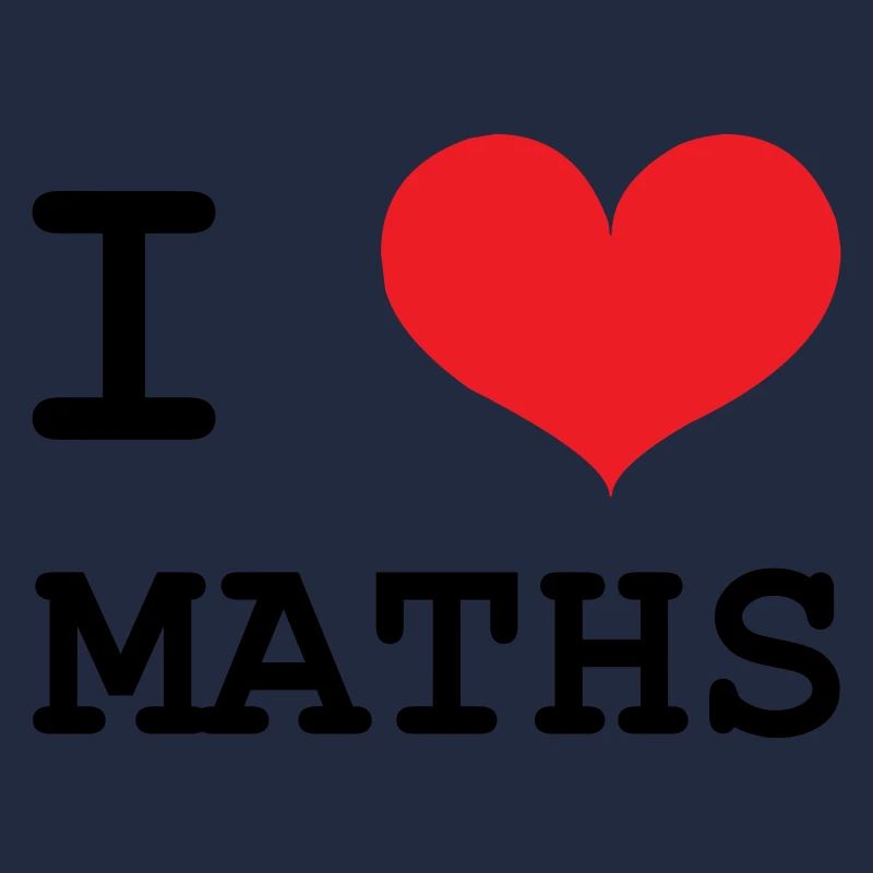 J'aime les Maths : Tee-shirt Passion Mathématiques