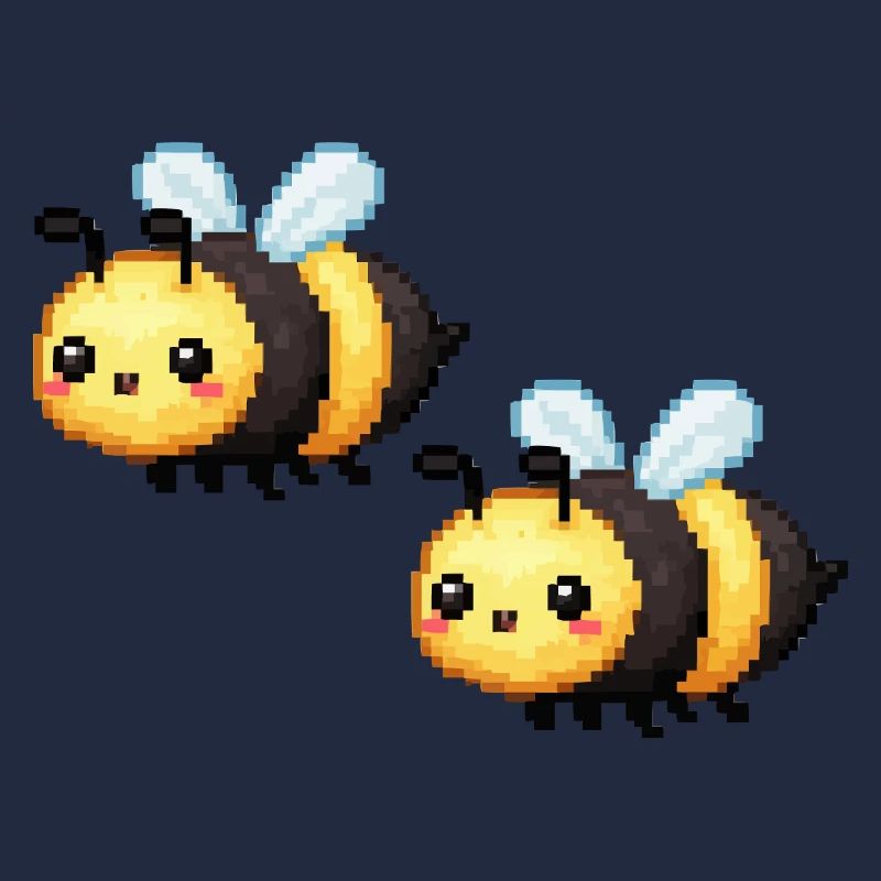 Pixel Bienen Duo