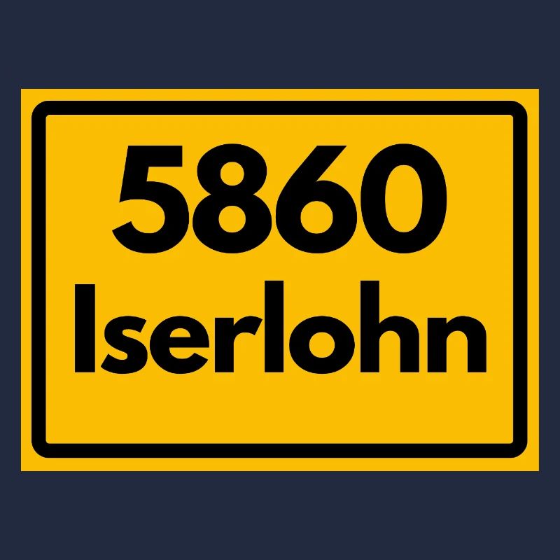 ALTE POSTLEITZAHL PLZ RETRO 5860 ISERLOHN