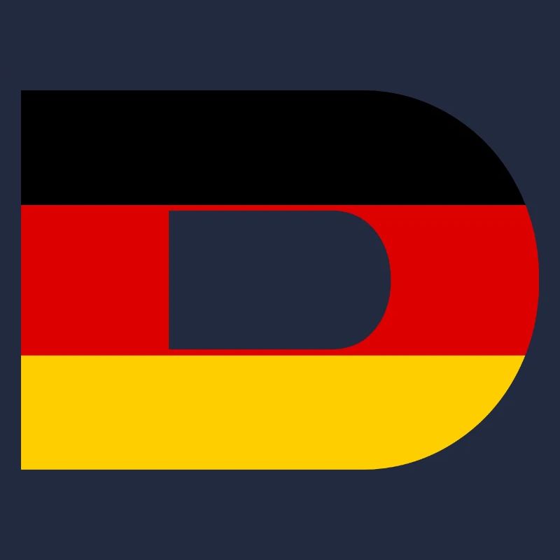 D- Germany Flag Style