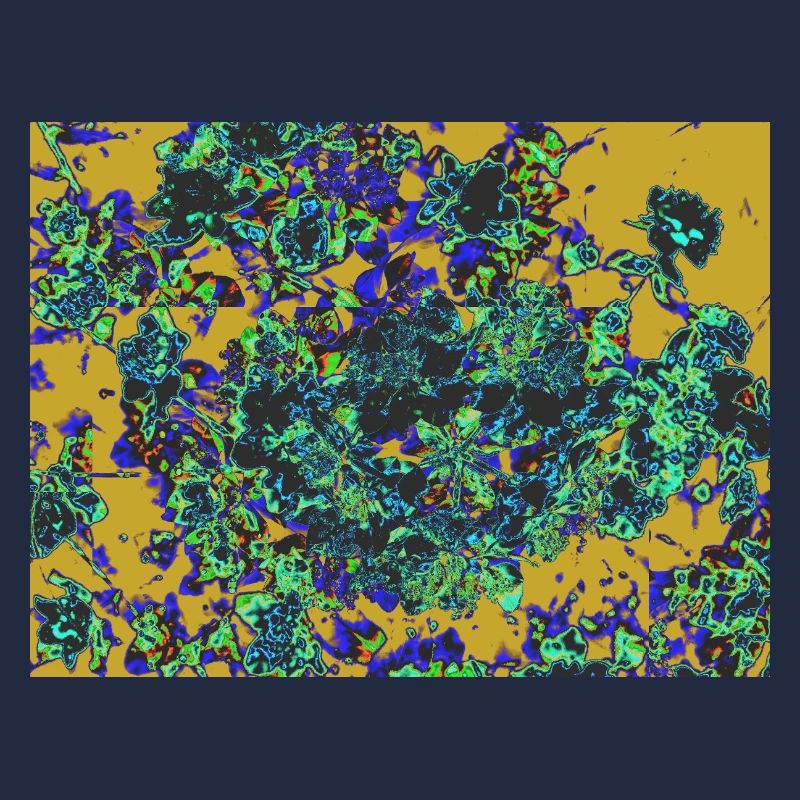 Neonblüten Psychedelisches Floraldesign