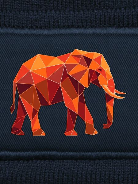 Poly Stil Elefant