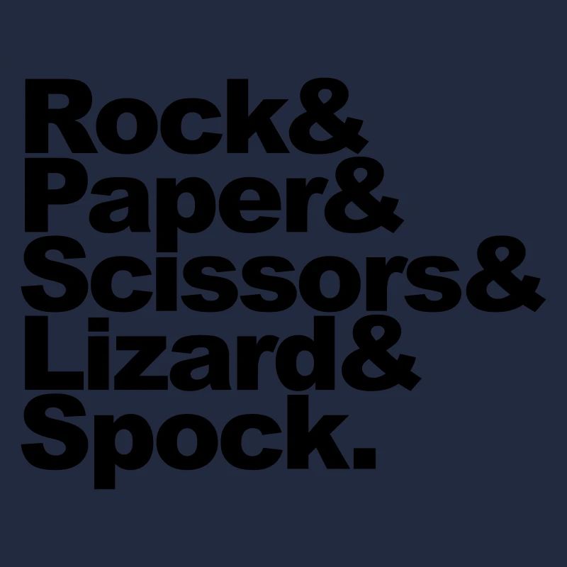 Rock Paper Scissors Lizard Spock
